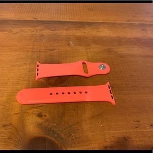 Coral Apple Watch silicone band 38mm